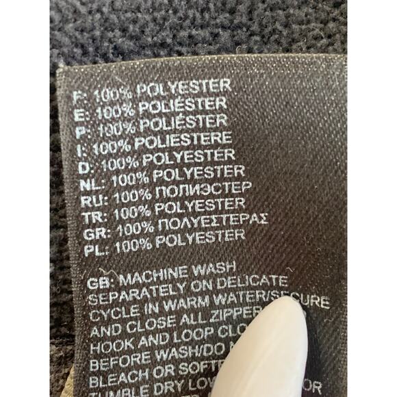 The North Face Women's 1/4 Zip Fleece Sweater Pullover Long Sleeve Black Size M - Picture 5 of 6